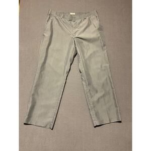 Izod PerformX Men's Bus Dress Pants Size 36x30 Gray Flat Front Missing Button